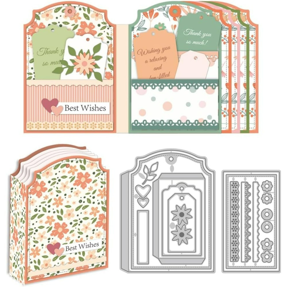Picture Frame - Etiket Gevşek Yaprak Kalıp Keser Kart