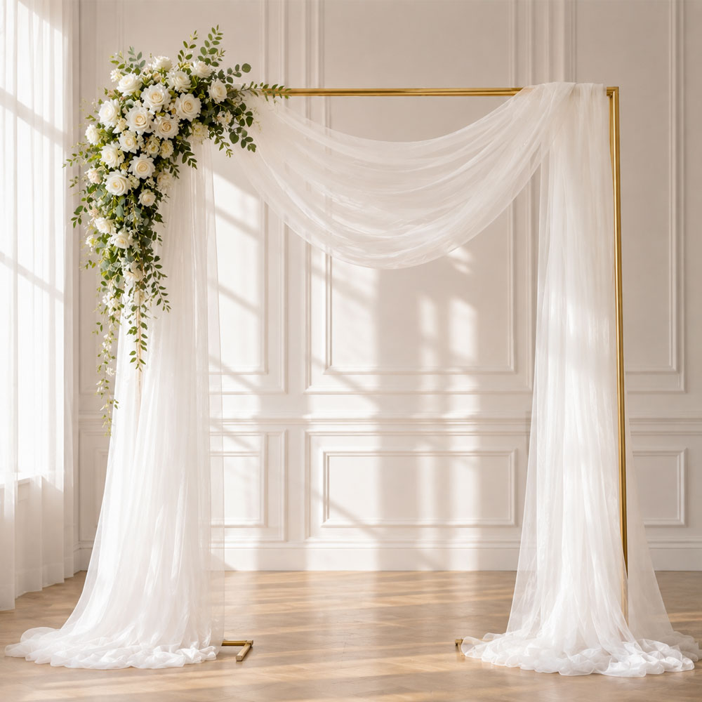 Table Runner - 1 Paket Hafif ve Şeffaf Tül