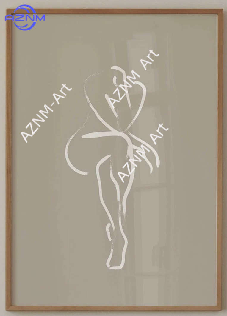 1/2 Adet Nötr Kadın Figürlü Du - Abstract Canvas Set incelemesi ve fiyatı