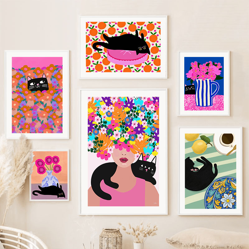 Boho Soyut Kız Vazo Çiçek Siya - Vase Decor incelemesi ve fiyatı