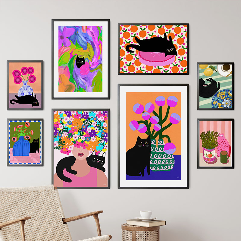Boho Soyut Kız Vazo Çiçek Siya - Vase Decor incelemesi ve fiyatı