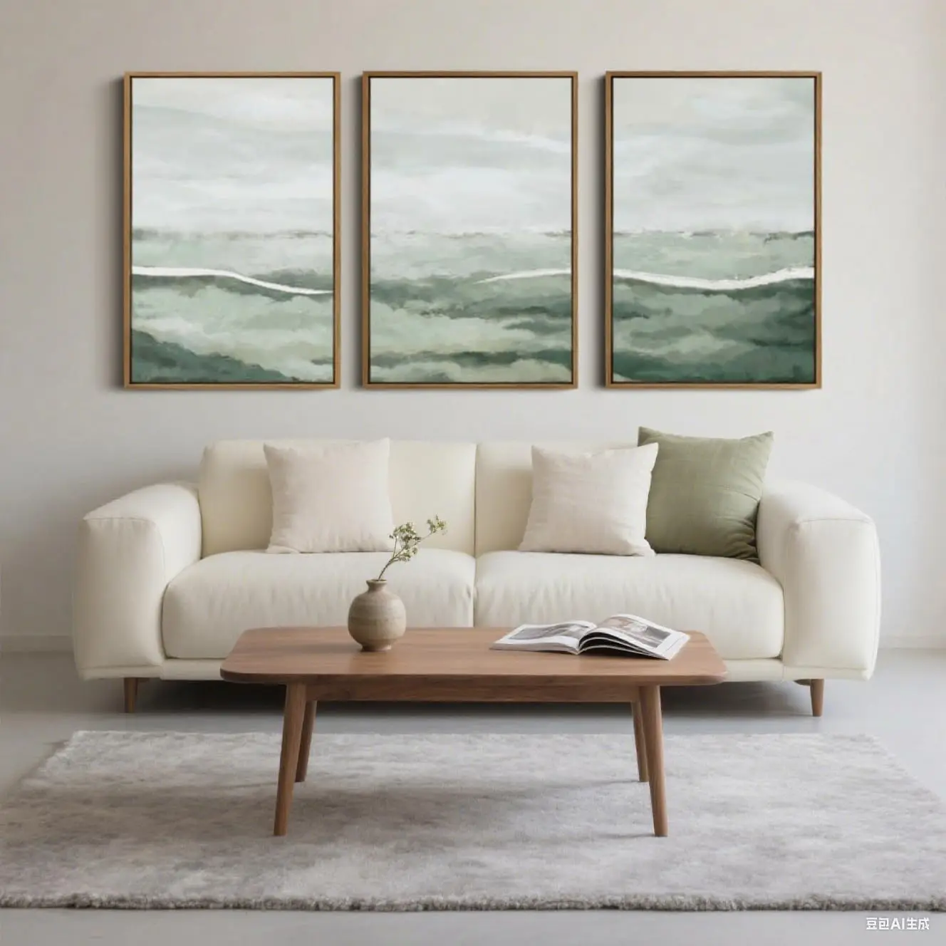 3 adet/takım tuval adaçayı yeş - Abstract Canvas Set incelemesi ve fiyatı