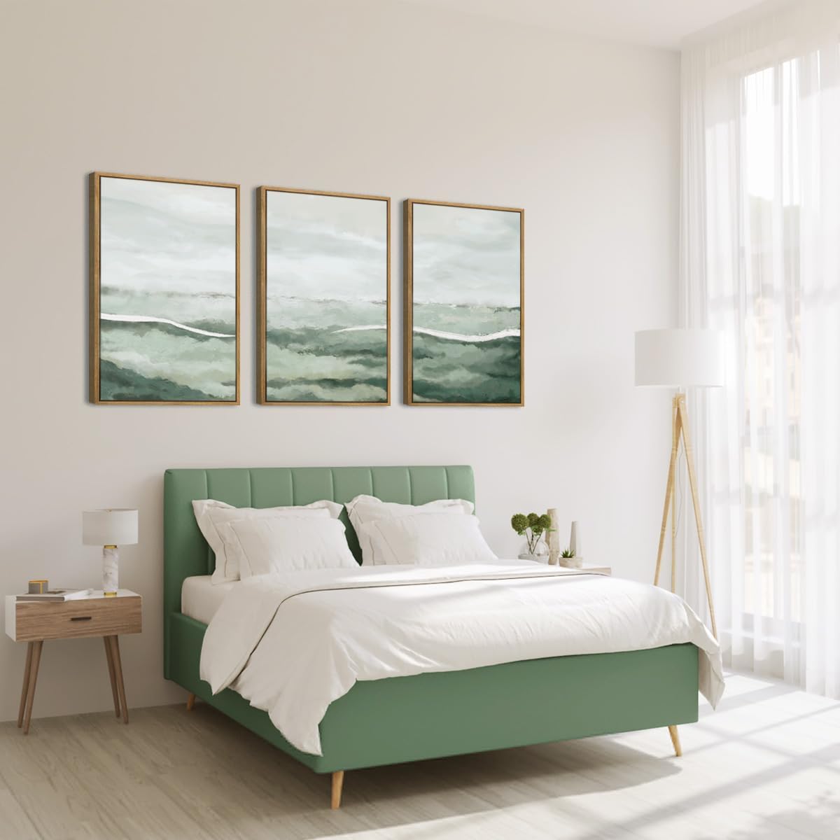 3 adet/takım tuval adaçayı yeş - Abstract Canvas Set incelemesi ve fiyatı
