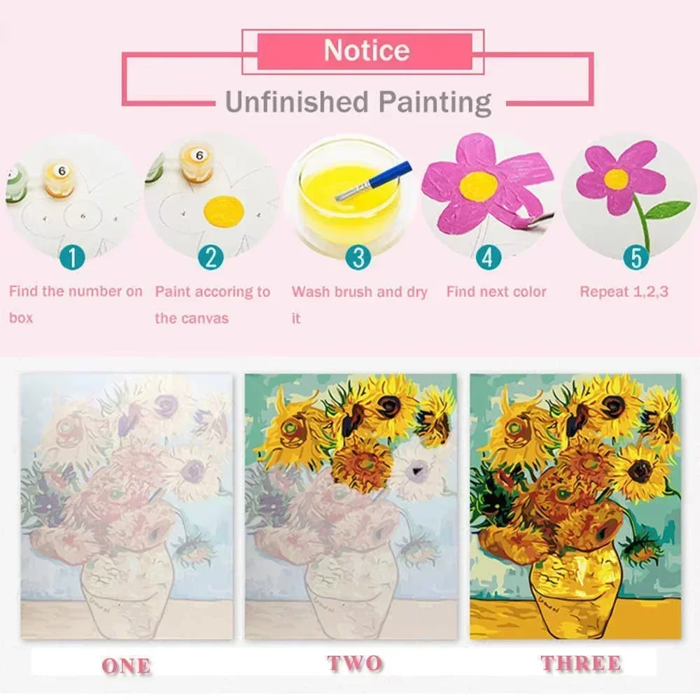 Akrilik boyama By Numbers seks - Abstract Canvas Set incelemesi ve fiyatı